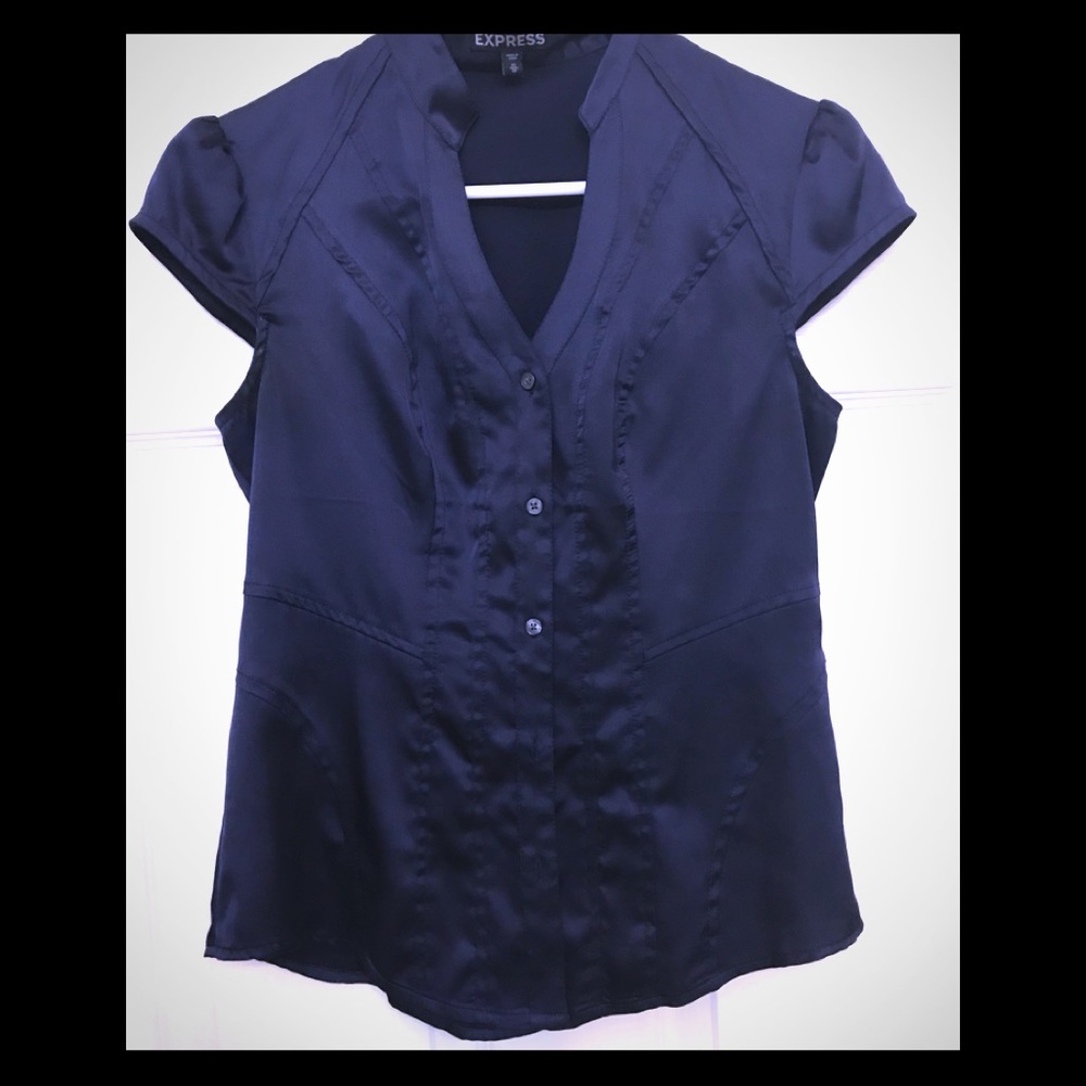 Express navy fitted top